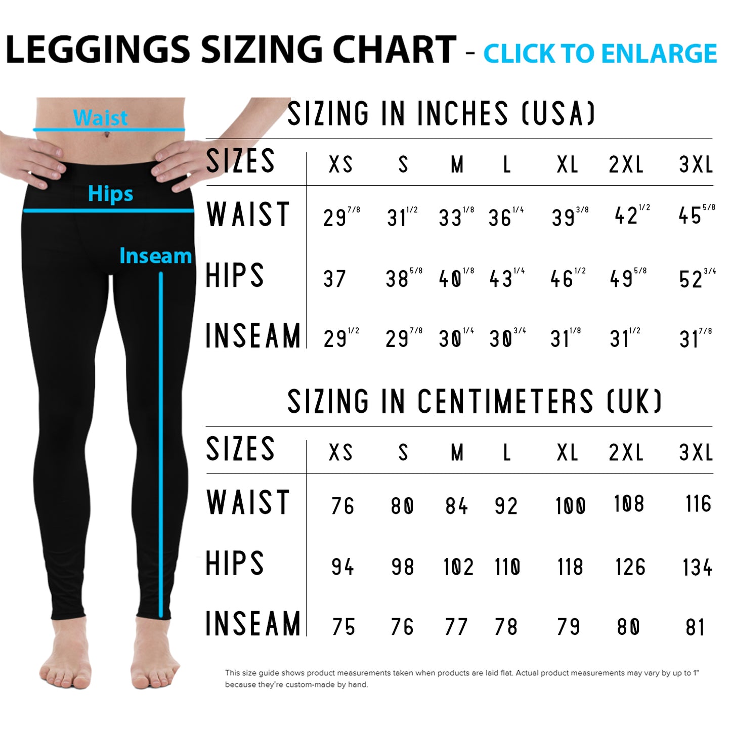 Music Notes Black Leggings for Men and women